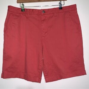 Twill Shorts Flat Front 36 Waist